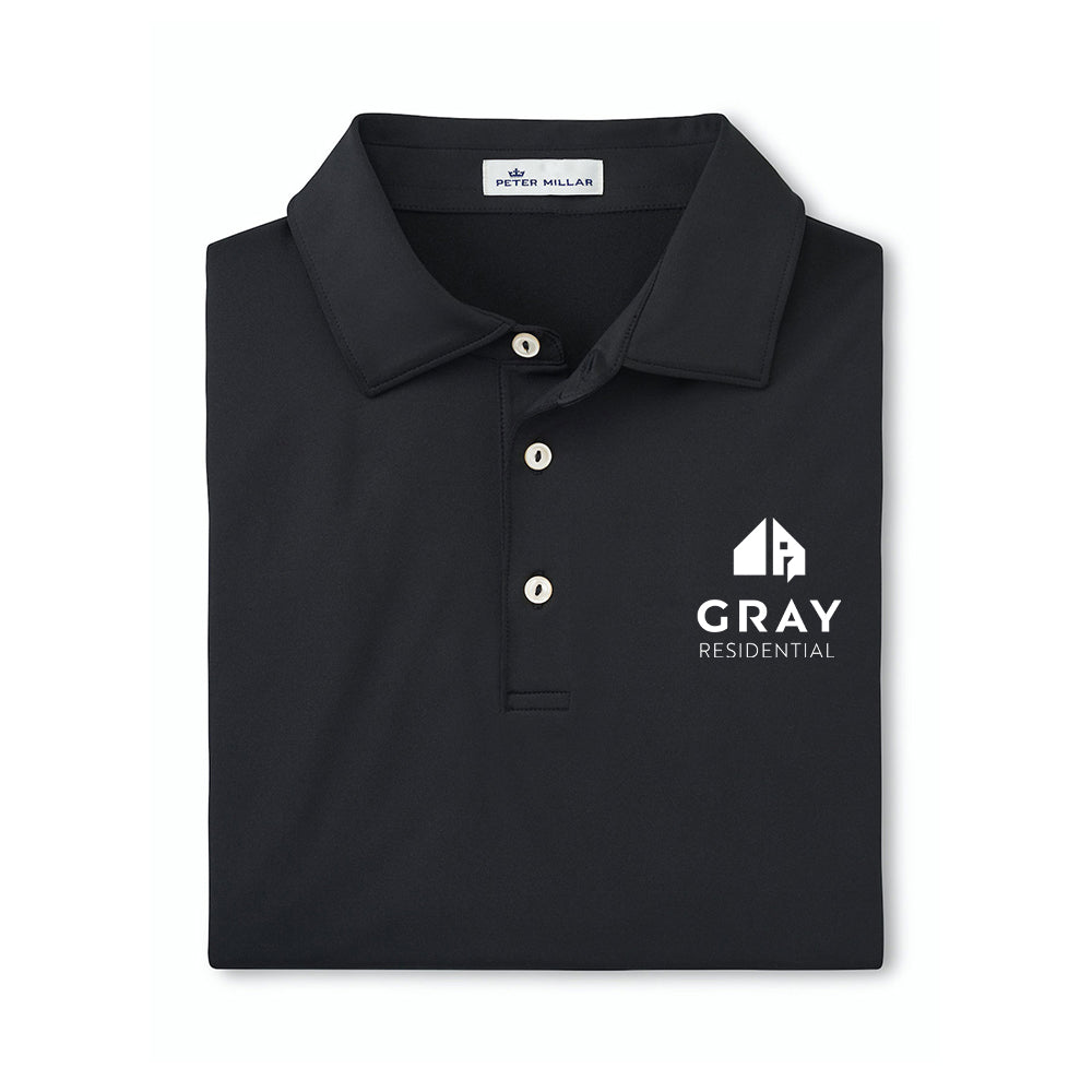 Peter Millar Men's Solid Performance Polo - Self Collar (Minimum Qty: 6)