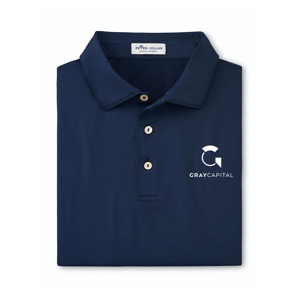 Peter Millar Men's Solid Performance Polo - Self Collar (Minimum Qty: 6)