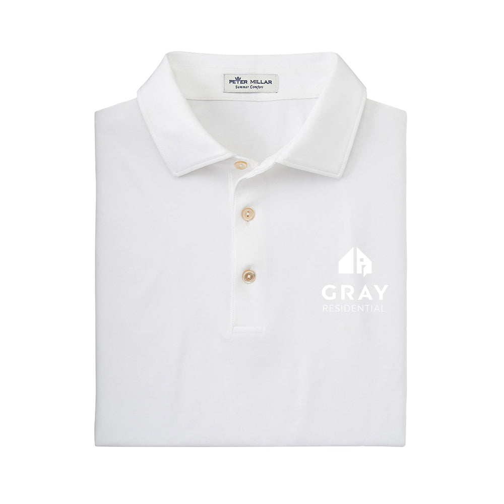 Peter Millar Men's Solid Performance Polo - Self Collar (Minimum Qty: 6)