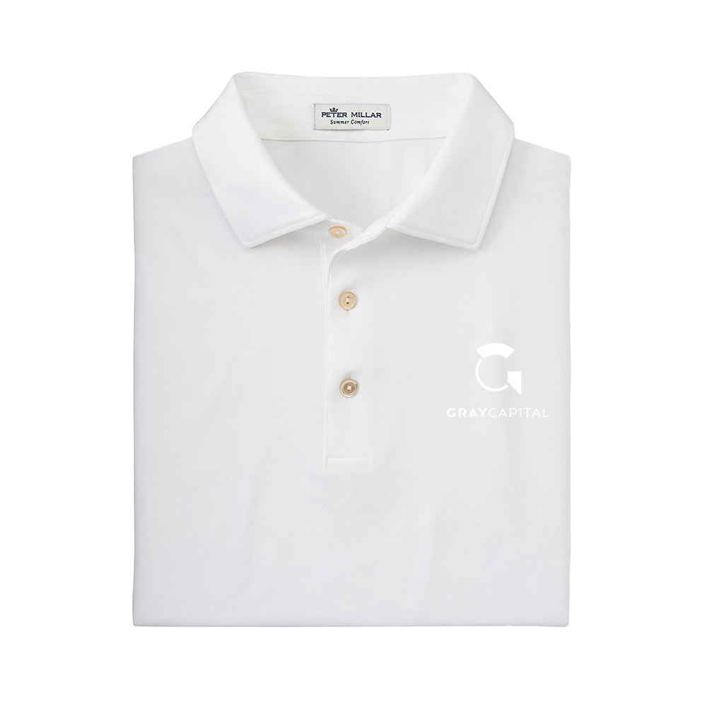Peter Millar Men's Solid Performance Polo - Self Collar (Minimum Qty: 6)