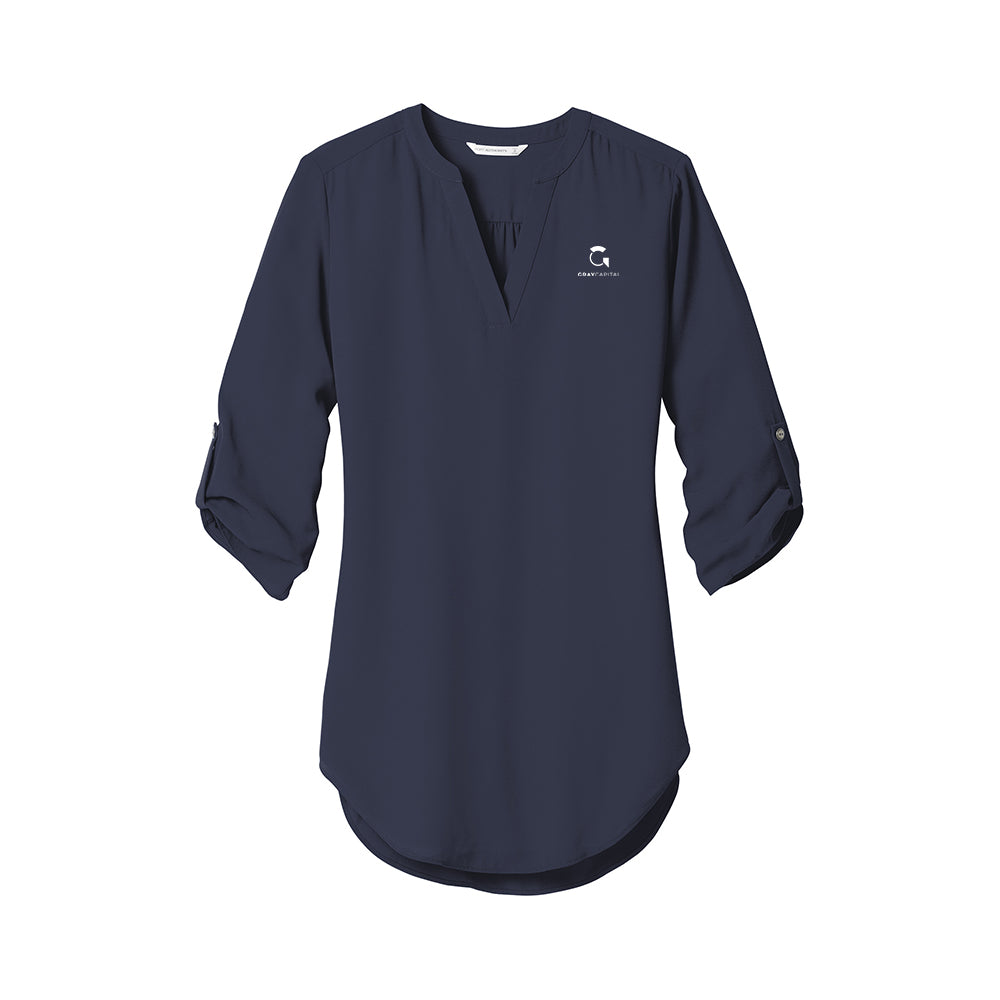 Port Authority Women's 3/4-Sleeve Tunic Blouse