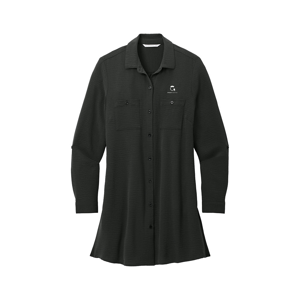 Port Authority Women's Textured Crepe Long Tunic