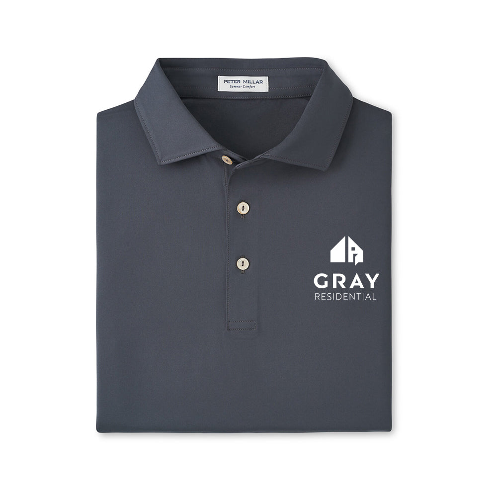 Peter Millar Men's Solid Performance Polo - Self Collar (Minimum Qty: 6)