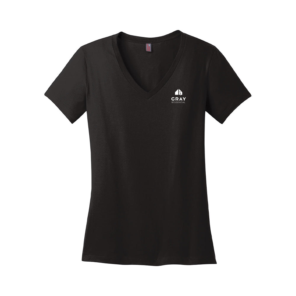 District - Women's Perfect Weight V-Neck Tee - Office