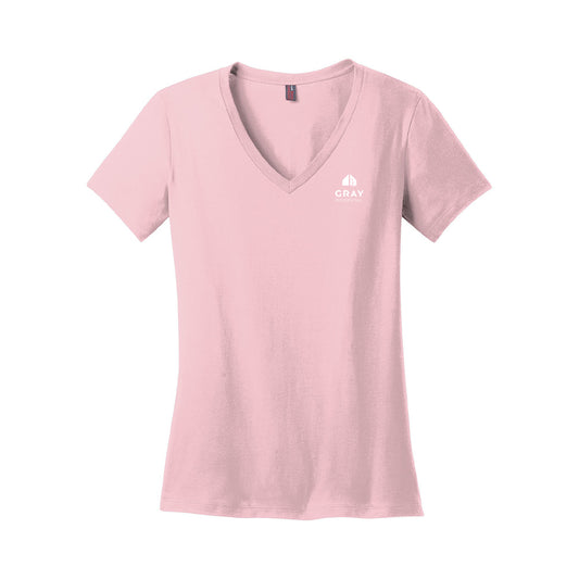 District - Women's Perfect Weight V-Neck Tee - Office