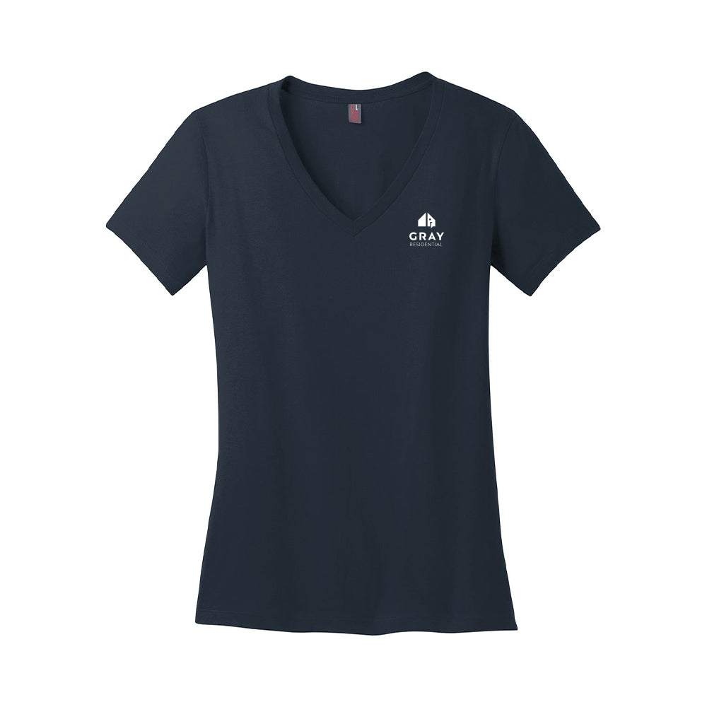 District - Women's Perfect Weight V-Neck Tee - Office