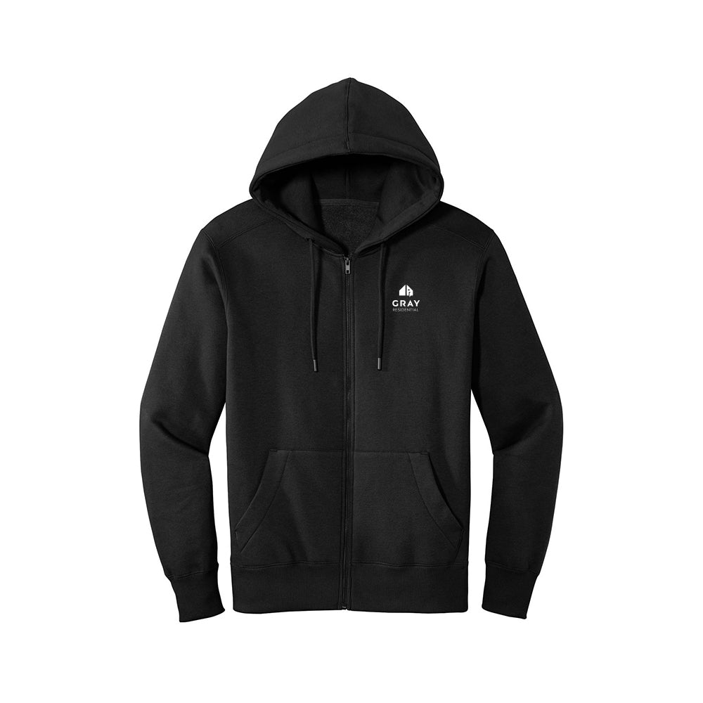 District Perfect Weight Fleece Full-Zip Hoodie