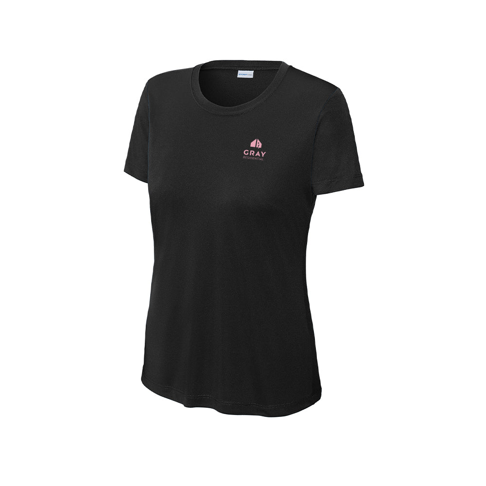 Sport-Tek Ladies PosiCharge Competitor Tee (Pink Logo)