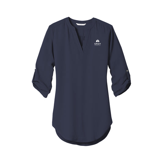 Port Authority Women's 3/4-Sleeve Tunic Blouse