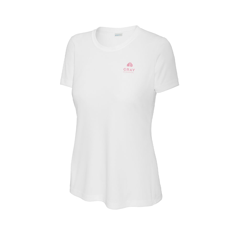 Sport-Tek Ladies PosiCharge Competitor Tee (Pink Logo)