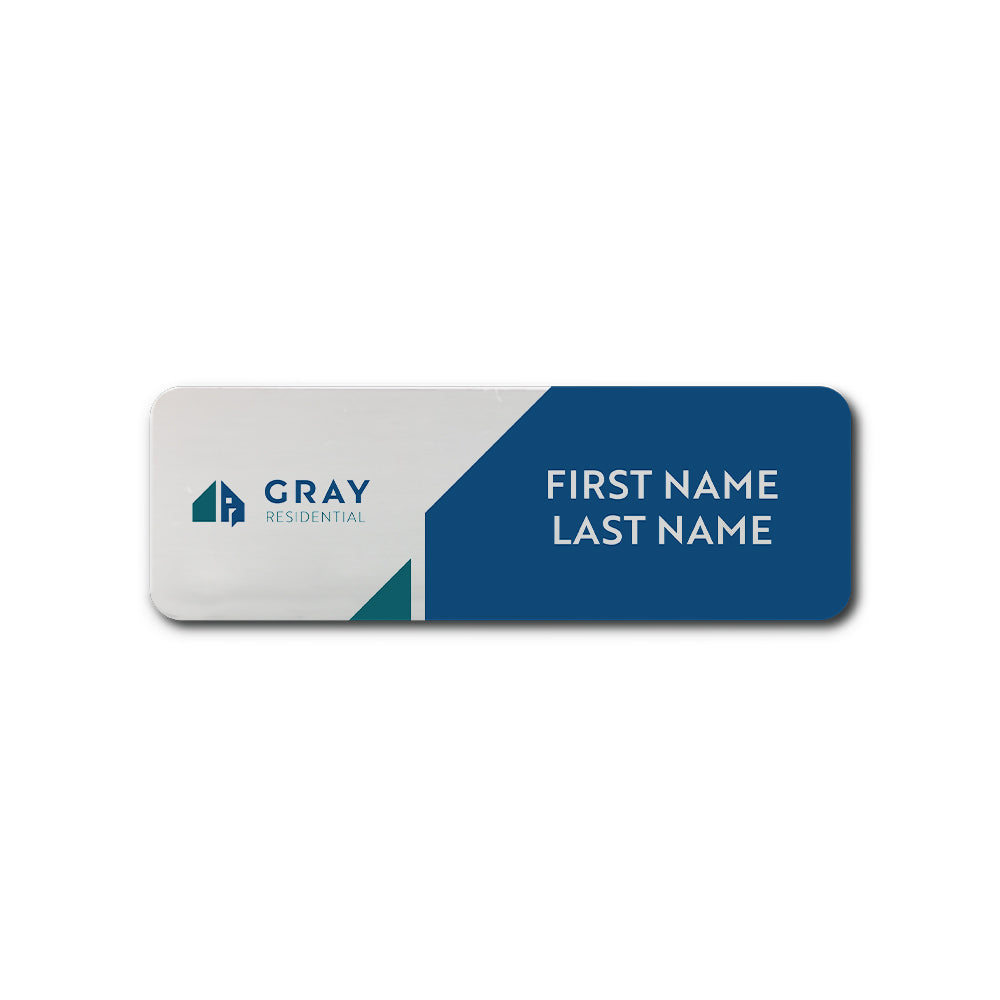 Gray Residential Office Badge