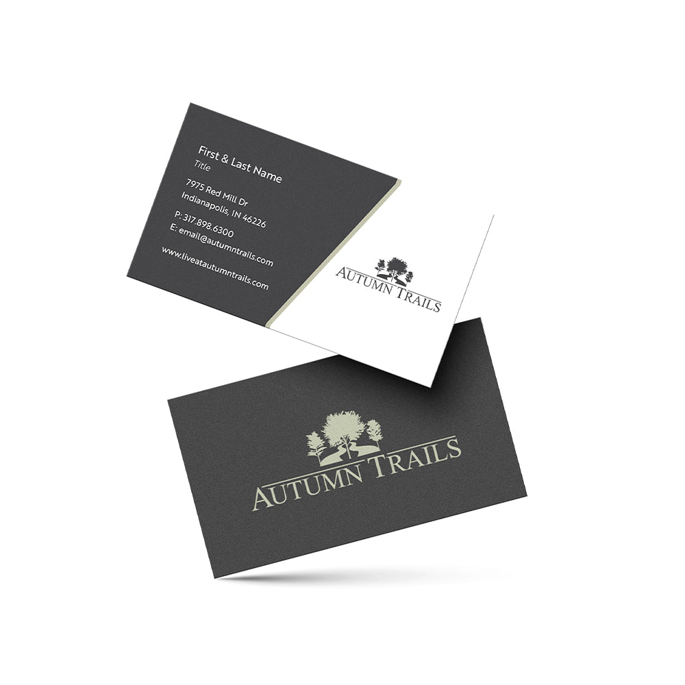 Property Specific - Business Cards: Soft Touch 2 x 3.5 – Gray Residential